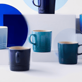 Caneca De Cappuccino Ceramica Azul Caribe Le Creuset - 200 ml - Ela Decora